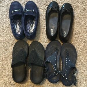 Vionic Women's Shoes in Black and Blue